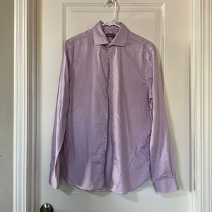 Slim Fit Purple Dress Shirt